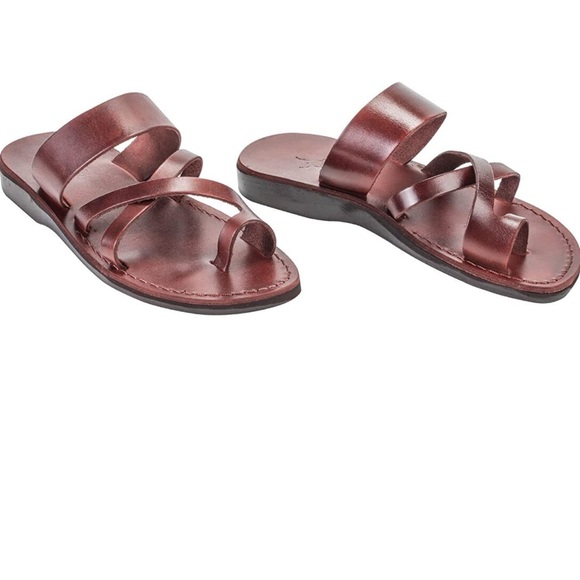 Camel Leather Sandals - Picture 3 of 10